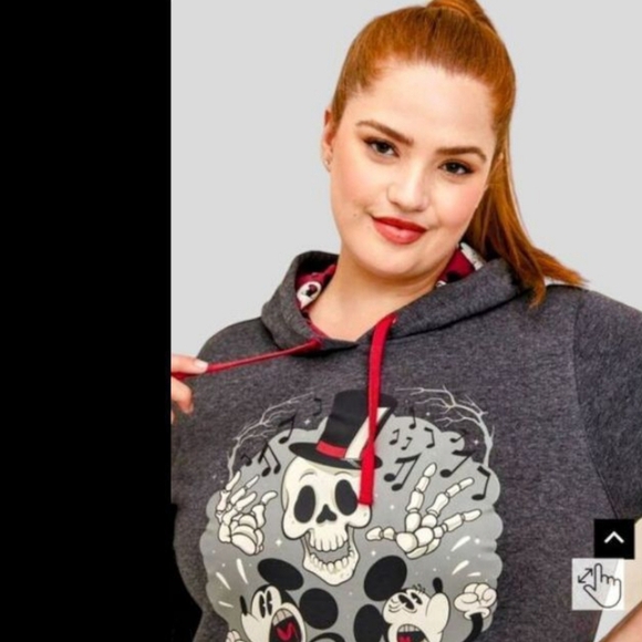 TORRID/DISNEY Plus Size Halloween Hoodie -Cozy Fleece Skulls/Mickey- Mul… - Picture 1 of 16